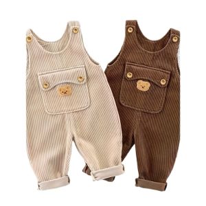 Kids Baby Boys Long Pants  Clothing Corduroy Overalls Dungarees Toddler Infant Jeans Jumpsuits Clothes Outfits Trousers for 1-4 Years