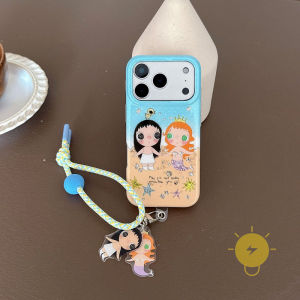 For iPhone 16 Pro Max Case TPU Chain Fish Laser Phone Case For iPhone 15 Cover 手机壳 Aesthetic Korean Cute