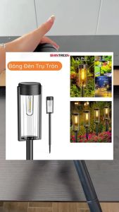 Các mẫu Đèn sân vườn năng lượng mặt trời - Decor đèn cắm vườn chống nước tự động bật tắt thông minh