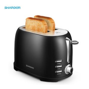 Máy nướng bánh mì thương hiệu Shardor TS515B-ELF công suất  800W chất liệu thép không gỉ - Hàng chính hãng bảo hành 12 tháng