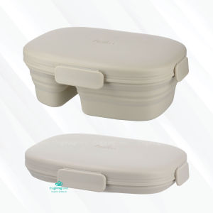 hako kubkao กล่องข้าวพับได้ กล่องข้าวเข้าไมโครเวฟได้ collapsible bowl กล่องใส่อาหารพับได้ ทำจากซิลิโคน กล่องอาหาร พกพา