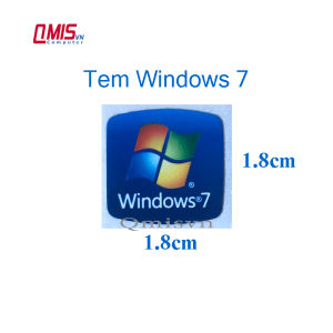 1 CÁI TEM LOGO WINDOWS 7 WINDOWS 10 PRO WINDOWS 11 HIỆU ỨNG NHIỀU MÀU - STICKER