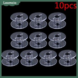[Leomcio] 10 50ชิ้นกระสวยพลาสติกจักรเย็บผ้าสำหรับด้ายอุปกรณ์เสริม bobbins