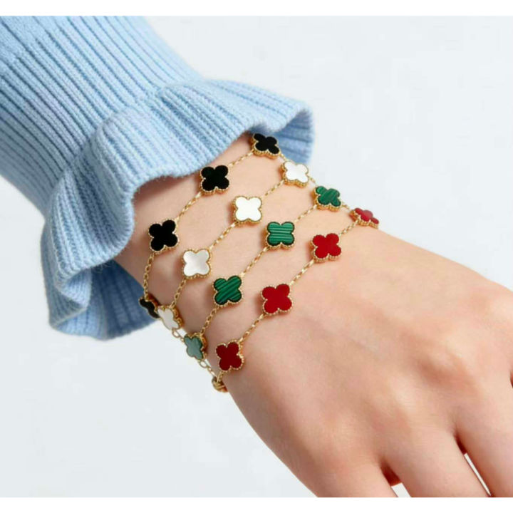 18k%20Gold%20Bracelet%20Woman%20Non%20Fading%20Pawnable%20Fashion%20Bracelet%20Four%20Leaf%20Clover%20Lucky%20Charm%20Bracelet%20-%20Image%204