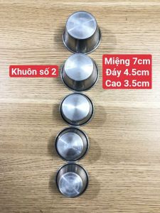 Khuôn Rau Cau Khuôn Bánh Bò Khuôn Làm Bánh Plan Bằng Nhôm Dùng Cho Nhiều Loại Bánh Đường Kính 5.5cm Tới 7cm