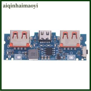 aiqinhaimaoyi DIY Motherboard 5V 2.4A Micro Type-C Mobile Power Bank Lithium Battery Charger Board LED Dual USB 18650 Booster Module