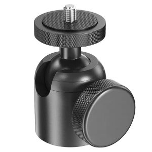 Tripod Ball Head Mount Aluminum Alloy 360 Swivel 1/4" Screw Metal Support Camera Accessory