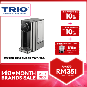 Trio Water Dispenser for Instant Hot Water (2.9L)