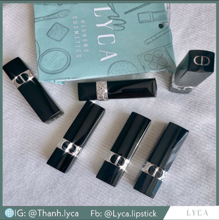 LYCA] 💄SON THỎI DIOR ROUGE VELVET MATTE SATIN SẴN MÀU 000-999