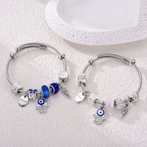 Bracelet Dora Ladies Bracelet Big Eye Palm Decoration Exquisite Inlay Process Blue Devils Eye Party