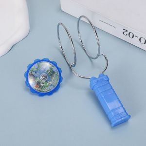 LUMIYA Với đèn LED nhiều màu sắc Con quay từ tính Hấp phụ từ tính Nhựa Con quay hồi chuyển quay tay Vui vẻ Con quay hồi chuyển quỹ đạo từ tính Đồ chơi ngoài trời/trong nhà
