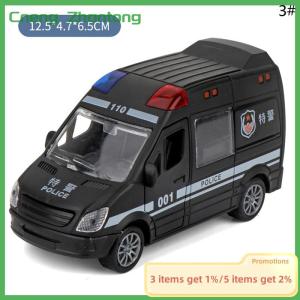 Cneng Hospital Rescue Ambulance Metal Cars Model Pull Back Sound And Light Alloy Diecast Car Toys For Children Boys Gifts