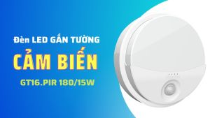 Đèn gắn tường cảm biến 15w Rạng Đông - GT16.PIR 180/15W