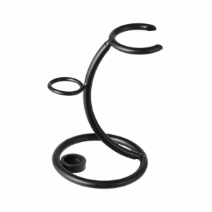 DYJKOUG Multifunctional Metal Razor Stand Holder Mustache Razor Base Art Shaving Brush Stand Double Head Grooming Accessory Men Beard Brush Stand Fathers Day