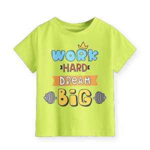 Kaos Anak Laki-Laki Perempuan Terbaru Motif Work Hard