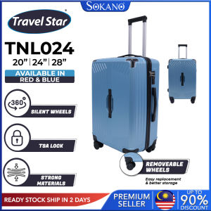 Sokano Travel Star TNL024 PC Luggage (20/24/28 inch) Special Handle Strong Luggage With Password Lock 360 Degree Wheels Bagasi