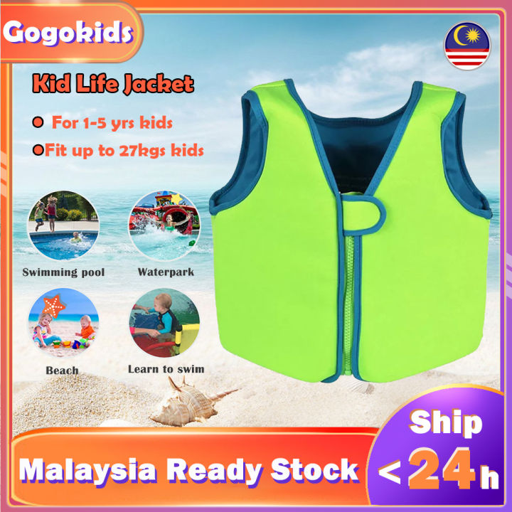 Gogokids 15 Years Kid Swim Jacket Neoprene Float Buoyancy Vest Swimwear For 1027kgs Boys Girls