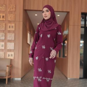 KURUNG SULAM AURORA | SAIZ XS TO PLUS SIZE 5XL | RICH BROWN TEAL BLUE SAGE GREEN | MYMOMCOLLECTION | RAYA2026