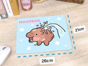 🖱︎ เรียกได้ว่าเป็นกระแสสุดๆ แผ่นรองเม้าส์ ลายสัตว์โลกสุดฮอต ทรงสี่เหลี่ยม งานนุ่มลื่น สัมผัสดี สีสด ขนาด 21×26 cm