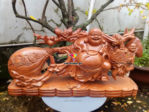 Phật Di Lặc Đẹp - Vật Phẩm Phong Thủy - Tượng Gỗ Mỹ Nghệ Cao Cấp - Đồ Decor Trang Trí - Quà Tặng Để Bàn Ý Nghĩa