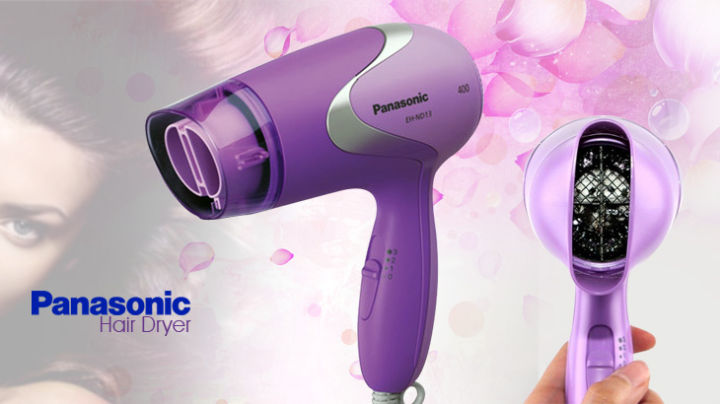 ไดร์เป่าผม พานาโซนิค สีม่วง 1000 วัตต์ Nd13 V Hair Dryer Panasonic Th 2284