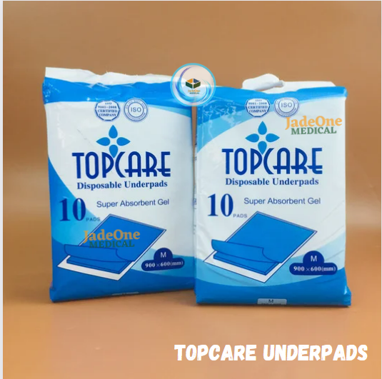 TOPCARE Disposable Underpads Medium 900mm x 600mm (10 underpads