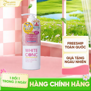 Sữa Tắm White Cấp Ẩm Và Dưỡng Trắng Da White Conc Body Shampoo Cii Sakura 600mL