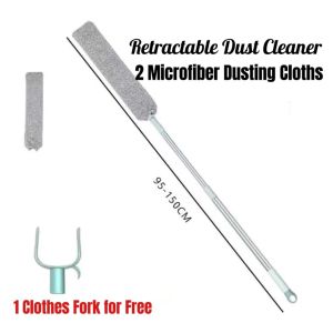 Losaria Retractable Dust CleanerFlexible Microfiber Hand Duster Removable Washable Gap Cleaning Brush for Home Kitchen