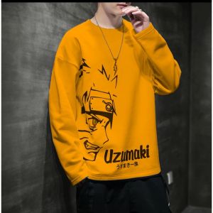 Diskon Sweater Keren Kaos Pria Naruto Uzumaki Crewneck Trendy Sweatshirt Elegan Sweter Cowo Kekinian