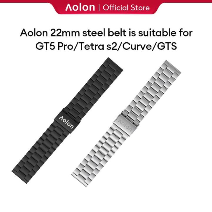 Aolon%2022mm%20Original%20Smart%20Watch%20Stainless%20Steel%20Strap%20for%20GT5%20Pro%20/%20Tetra%20S2%20/%20Curve%20/%20GTS%20Jam%20Tangan%20tali%20jam%20-%20Image%206