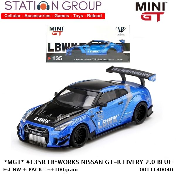 アメリカ限定MINI-GT LB Works Livery 2.0 Blue Mini GT Diecast Model 1:64 Lamborghini Araba - 1309459607