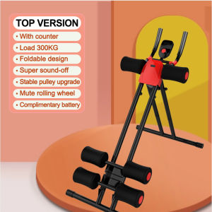 【COD】Abdominal Exercise Machine abs machine exercise ABS CruncherRotatable Kneeling Pad Roller Coaster Abdominal Machine AB Trainers Exercise Abs,ab machine Exercise Waist fitness equipment