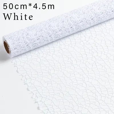 4.5M Flower Net Paper Roll Hollow Mesh Web Bouquet Wrapper for Birthday Valentine Gift Wrap