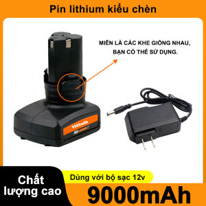 PINSEN 9000mAh pin lithium-ion hiệu suất cao dùng cho máy khoan không dây máy ratchet không dây và máy cắt cỏ không dây.