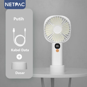 【COD】NETPAC Kipas Angin Mini Portable 6000mAh LED Handheld Ultra-quiet Kipas Angin Desktop Office Mini Fan