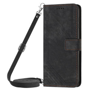 Crossbody Leather Book Wallet Case For iPhone 14 15 Pro Max SE 2022 13Pro 13 12 11 Xr Xs X 8 7 Plus SE2 Flip Stand Bags Cover