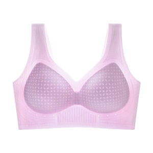 Bra Fixed Cup Corset Soft Support Invisible Antimicrobial Coolness Three-dimensional Gathering and Shaping