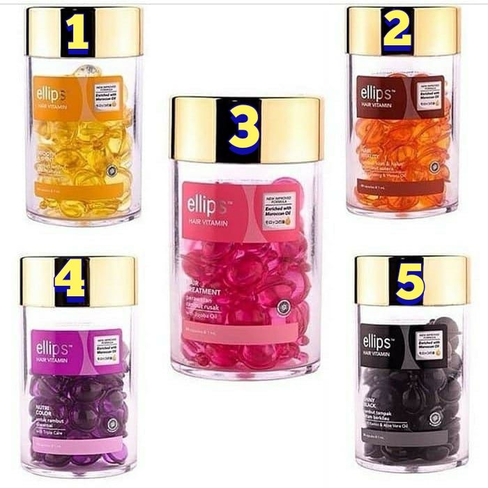 [50pcs] Ellips Hair Vitamin Rambut Soft Gel - Elips Botol - Vitamin ...
