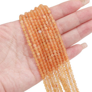 1Str ลูกปัดหินย้อมสีธรรมชาติ3มม. ลูกปัดลูกประคำสำหรับสร้อยข้อมือทำด้วยมือต่างหูสร้อยคอพวงกุญแจการทำเครื่องประดับหัตถกรรมแบบ DIY