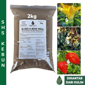 Blood and Bone Meal Baja Bunga Organic Fertilizer 2kg/3kg Baja Organik NPK 3:9:1 Phosphorus Fertilizer 磷肥 开花肥 Baja Durian SHS Kebun