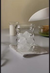 Cốc/ Ly thủy tinh 4 tầng chịu nhiệt 350ml dùng uống matcha sữa trà sữa trà hoa - Chihirostore.decor
