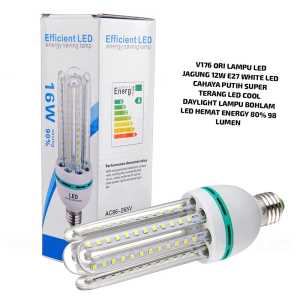 V176 LAMPU LED LONG LIFE 12W E27 WHITE CAHAYA PUTIH SUPER TERANG COOL DAYLIGHT BOHLAM HEMAT ENERGY 8