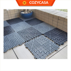 【COZYCASA】Interlocking PVC Anti-Slip Floor Mat/Thickened Waterproof Pad for Pool Kitchen Bathroom