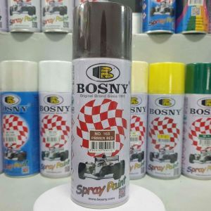 Bosny Spray paint. Bosny yellowSliverBlackWhiteViolentPrimer greyClear