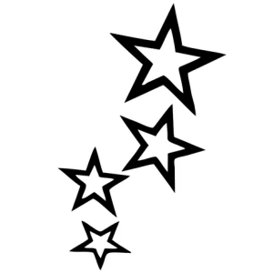 Stiker Bintang Sticker Cutting Motif Stars