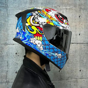 2024Full Helmet And Safety For Motorcycle Scooter Moto Pattern Modular Capacetes Helmets Integral Motorsiklet Kask Engine