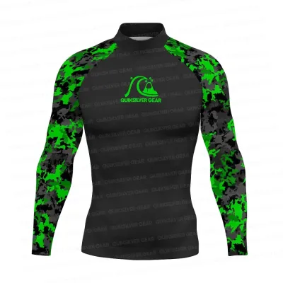 FC2026 Quiksilver Gear Nam Dài Tay Pro Lướt Sóng Áo Đi Biển Chống Nắng Màn Hình Lướt Áo Rashguard Chống Tia UV Đồ Bơi UPF Quần Áo Tập Gym
