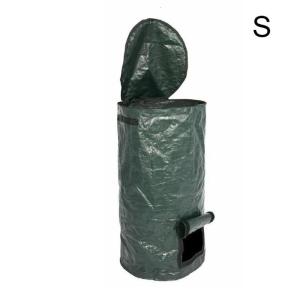Reusable Yard Waste Bags Environmental Organic Ferment Waste Collector Collapsible Garden Yard Compost Bag with Lid