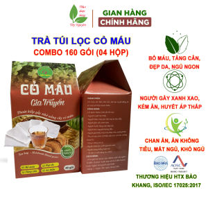 160 gói trà cỏ máu tăng cân trà túi lọc cây cỏ máu trà thảo dược tăng cân dành cho người gầy chán ăn mất ngủ khó tăng cân
