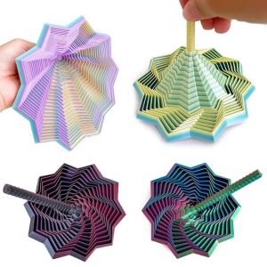 JOKTT 3D Printing Fractal Fidget Star Model Expanded Geometric Design Expanded Sensory Model Decompression Toy Portable AntiAnxiety Toy Kid/ Adult